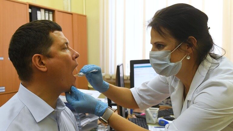 russia coronavirus swab test