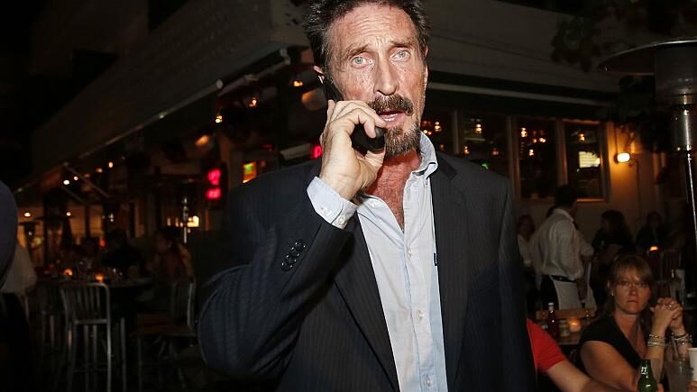Click to enlarge John McAfee