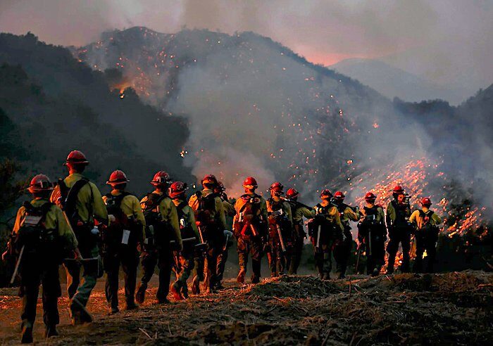 Click to enlarge Sherpa Fire and crew