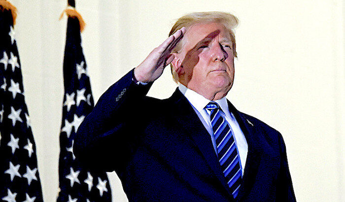 Trump salute