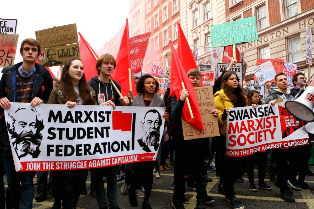 Click to enlarge cultural marxism socialist protest university
