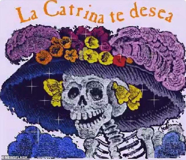 The Catrina Skull was created by Mexican cartoonist Jose Guadalupe Posada satirising Mexicans who tried to adopt European traditions in the 20th Century pre-revolution era