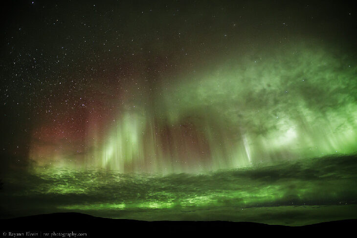 Click to enlarge Red Auroras over Finland