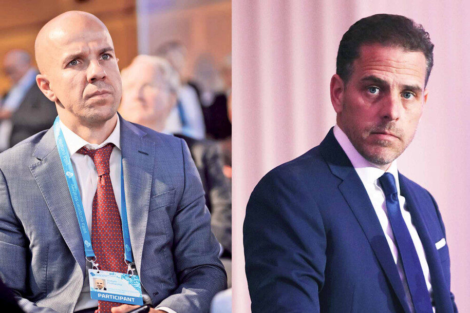 Click to enlarge Vadym Pozharskyi and Hunter Biden