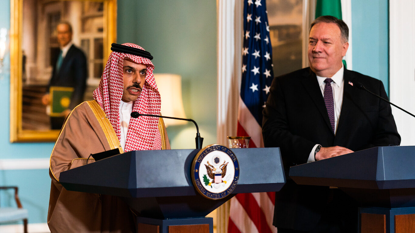 Click to enlarge Saudi Minister of Foreign Affairs Prince Faisal bin Farhan Al Saud