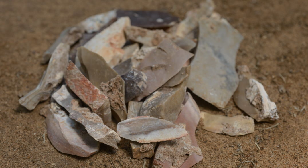 Ancient flint blades