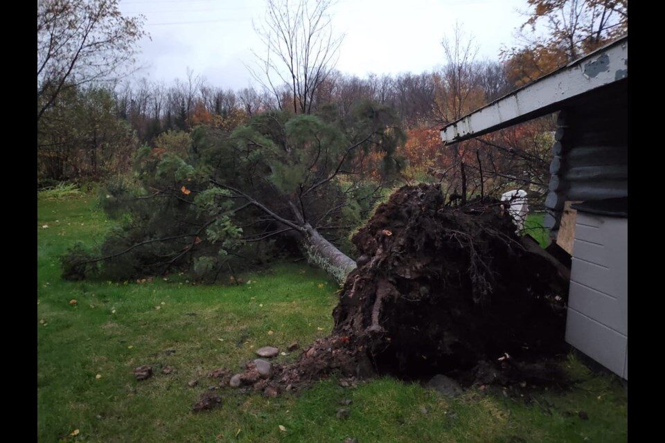 Storm damage in Old Mill Bay.