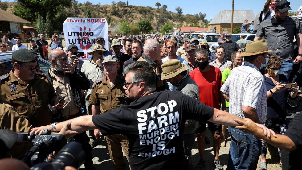 young white farmer was killed in South Africa