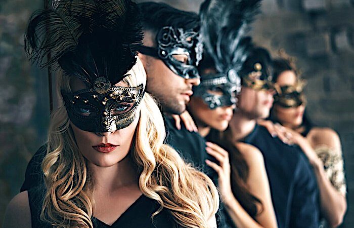 Click to enlarge Masked folk
