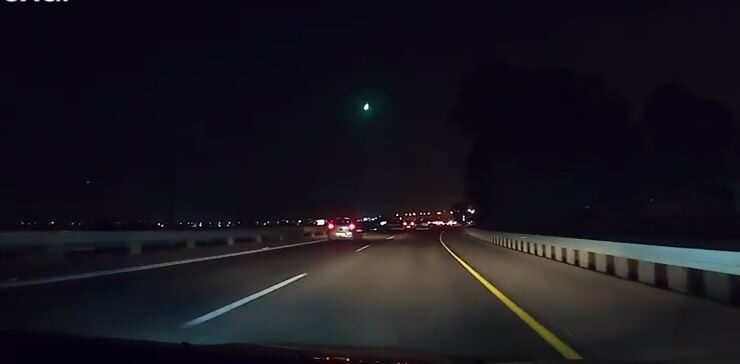 Meteor fireball over Israel