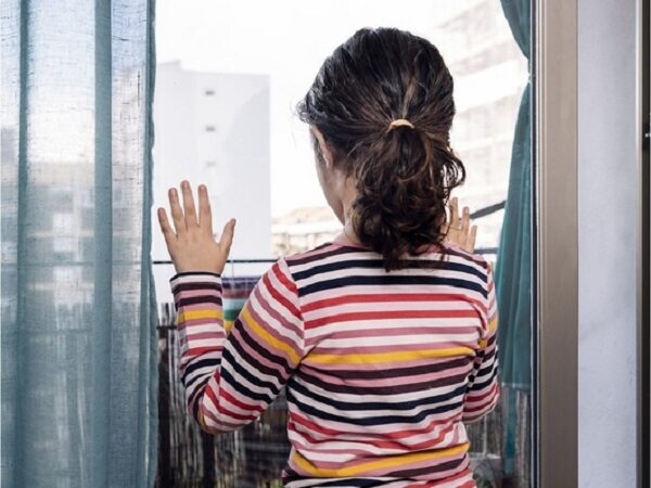 Child at window