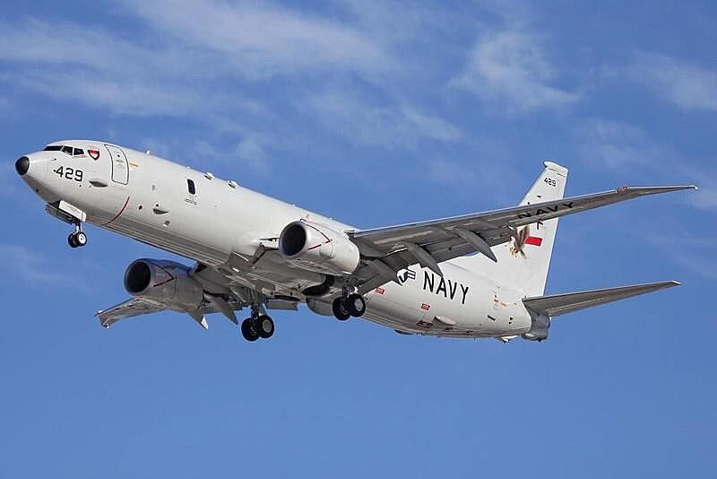 Boeing P-8 Poseidon maritime surveillance plane spy
