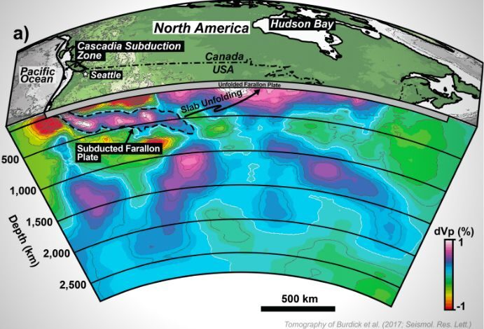 Mantle tomography image