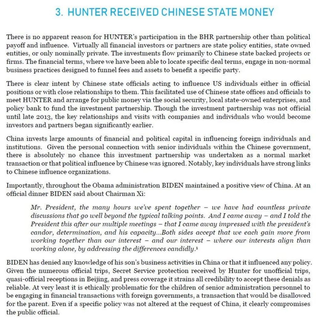 biden influence china money