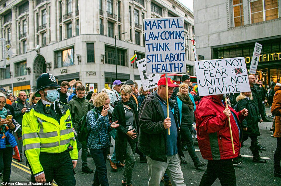 lockdown protest london october2020