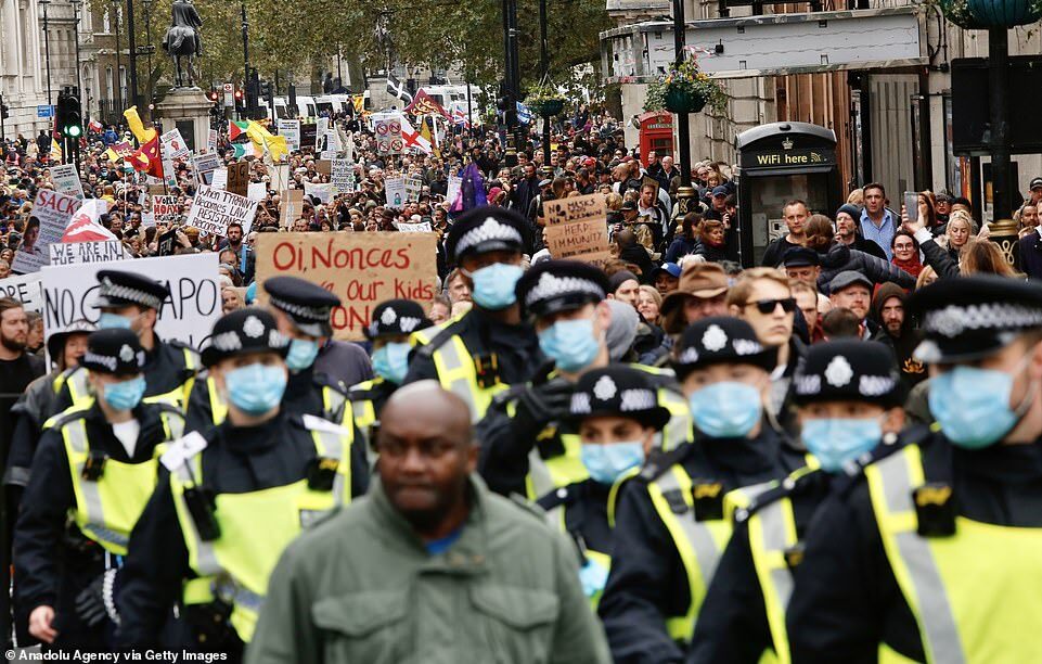 lockdown protests london