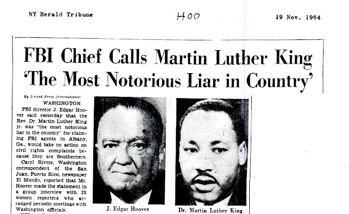 Martin Luther King news item
