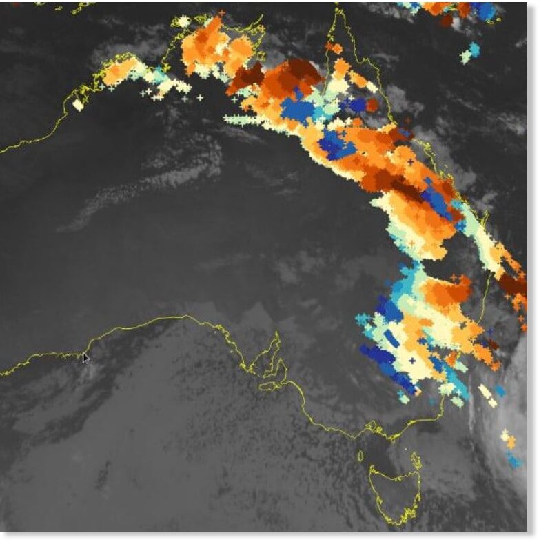 2.24 million lightning strikes in just 48 hours hit the eastern states of Australia Earth