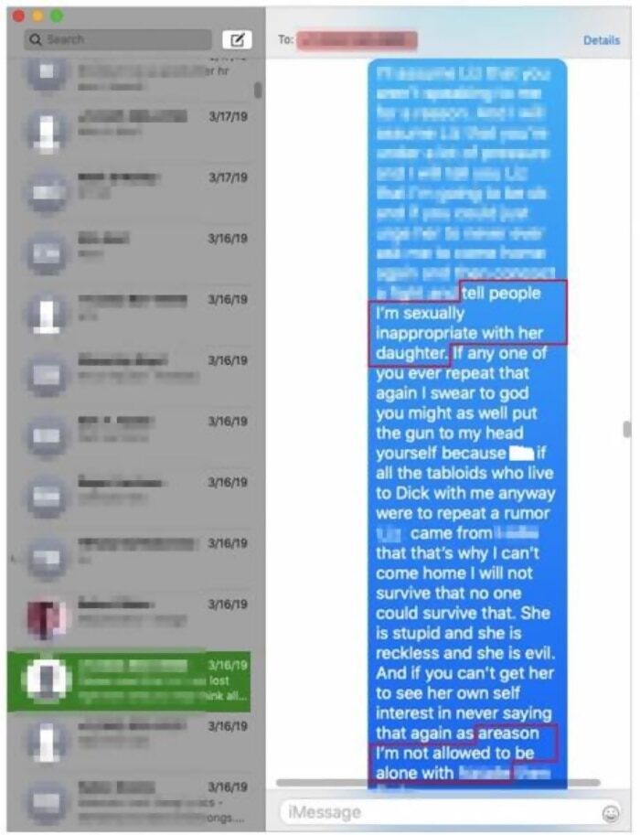 hunter biden text child abuse minor