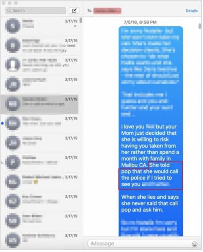 hunter biden child about text police