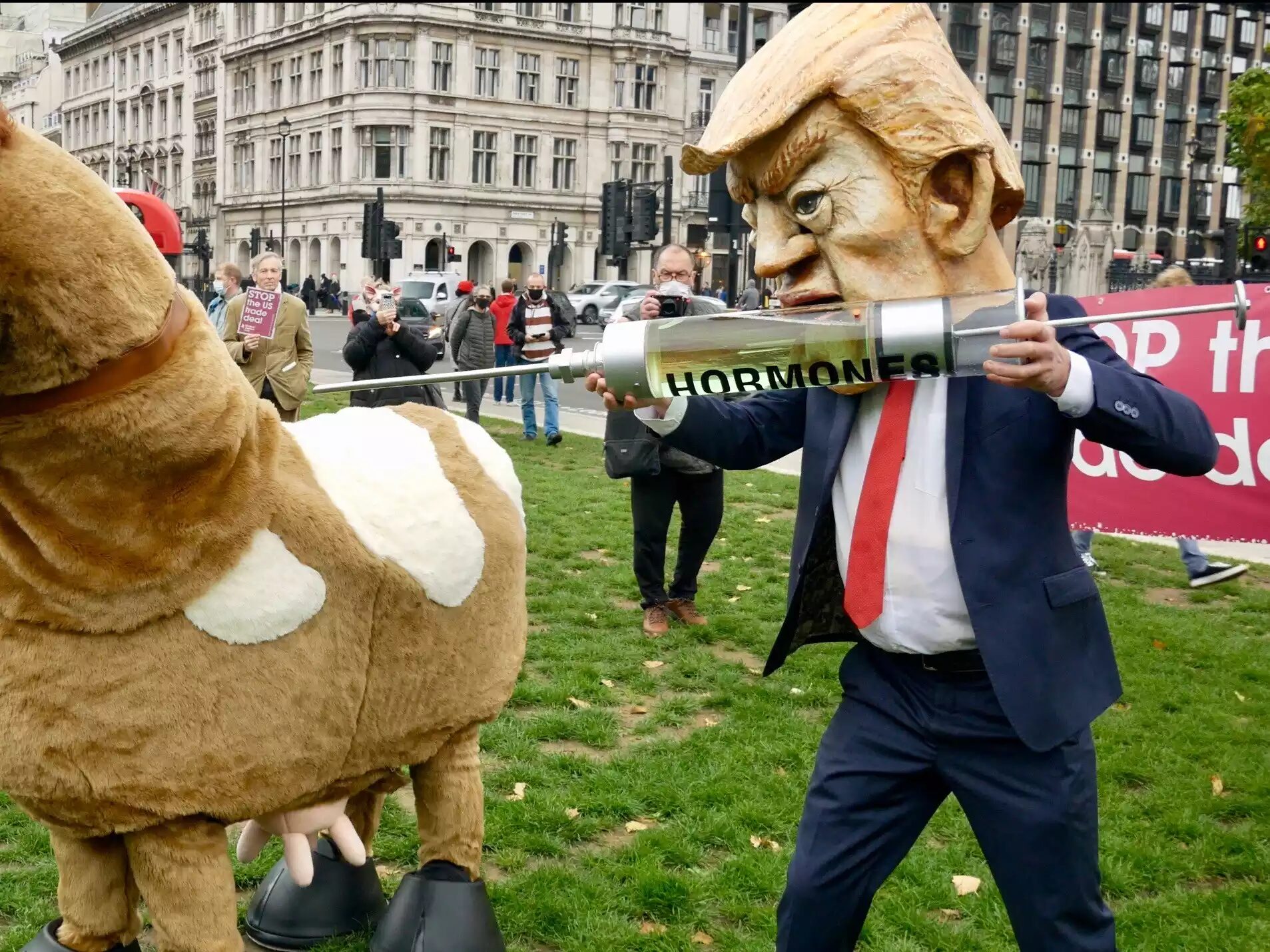 Click to enlarge protesters London 2