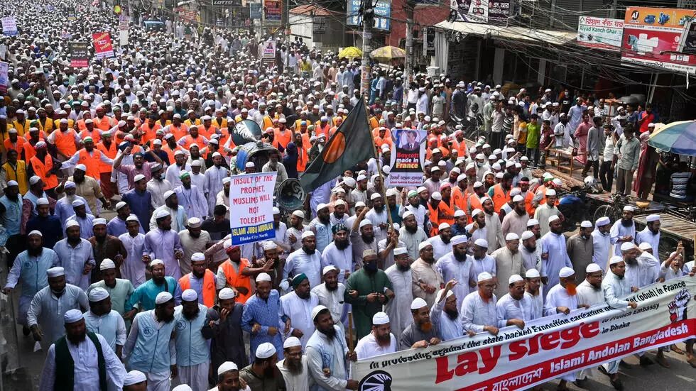 Bangladesh protest france