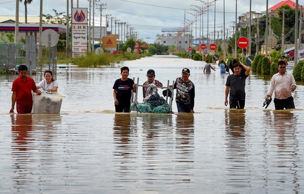 Flood recorded on the outskirts of Phnom Penh
