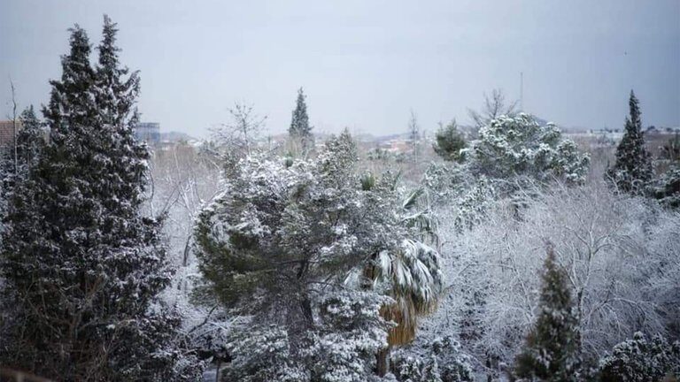 Click to enlarge The first snow of the season was registered in Ciudad Juarez