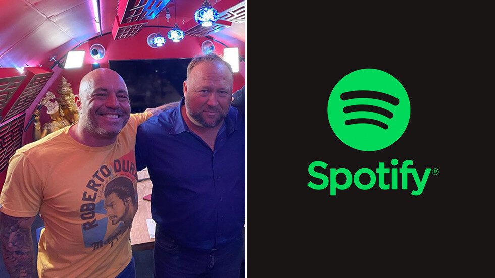 joe rogan alex jones spotify