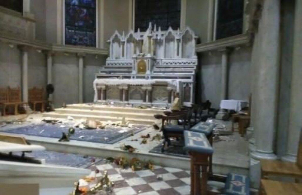 Click to enlarge Saint Martin of Tours Church vandalized