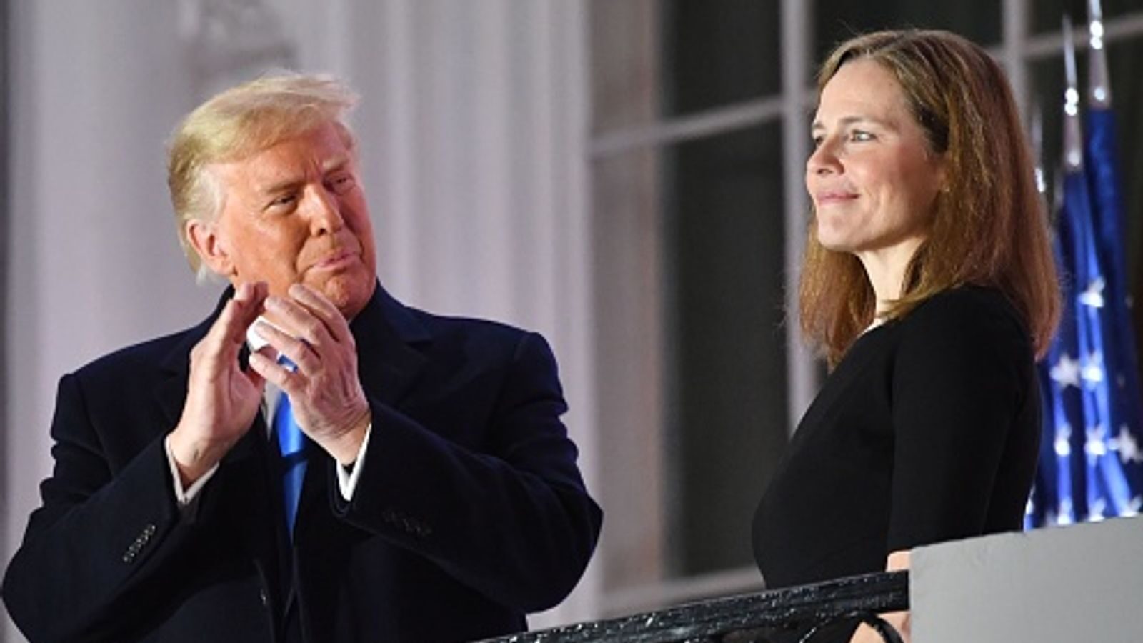 trump coney barrett swear in