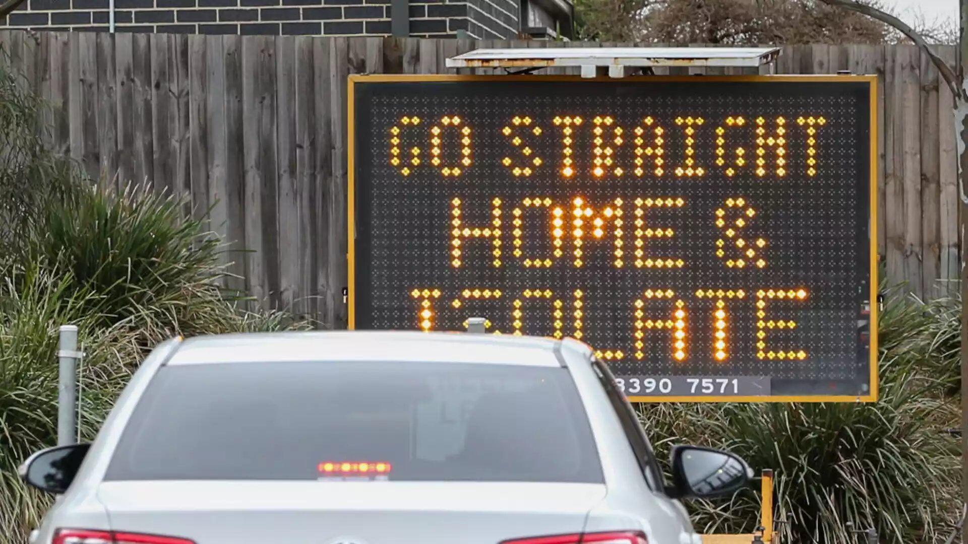 self isolate sign