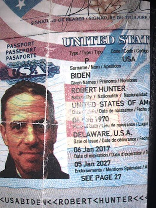 hunter laptop security breach passport