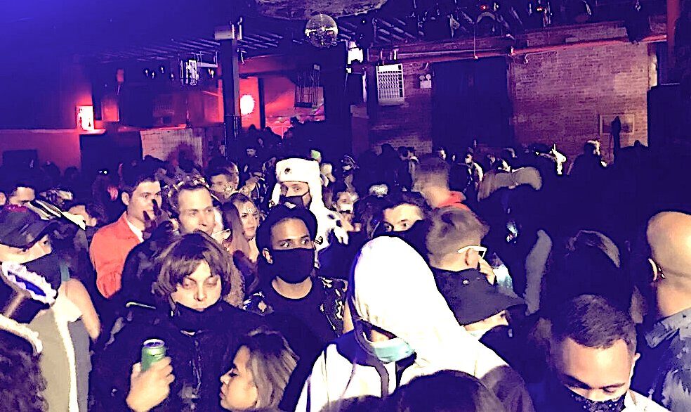 Halloween warehouse party