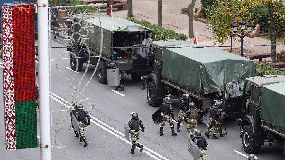 Belarusian law enforcement officers