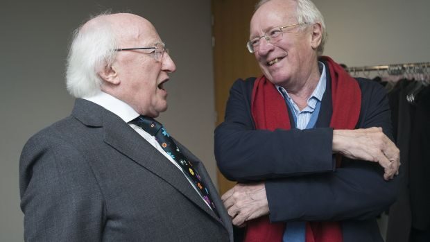 Robert Fisk  Michael D Higgins Trinity College