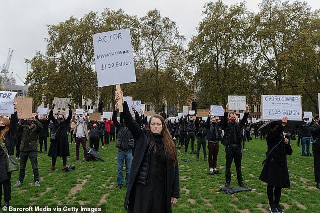 Click to enlarge Protests uk lockdown