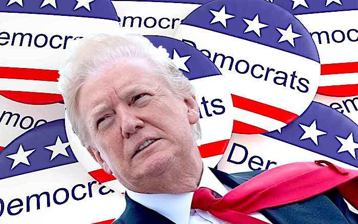 DNC buttons, Trump