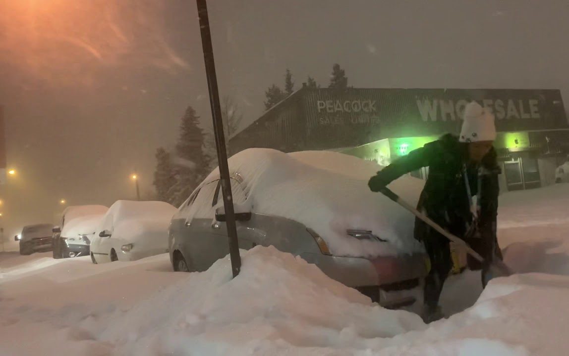 Snow in Whitehorse