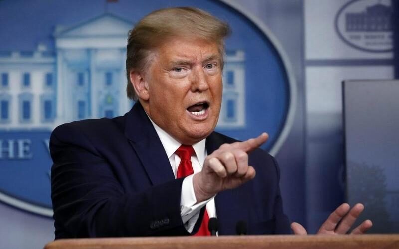 Trump pointing