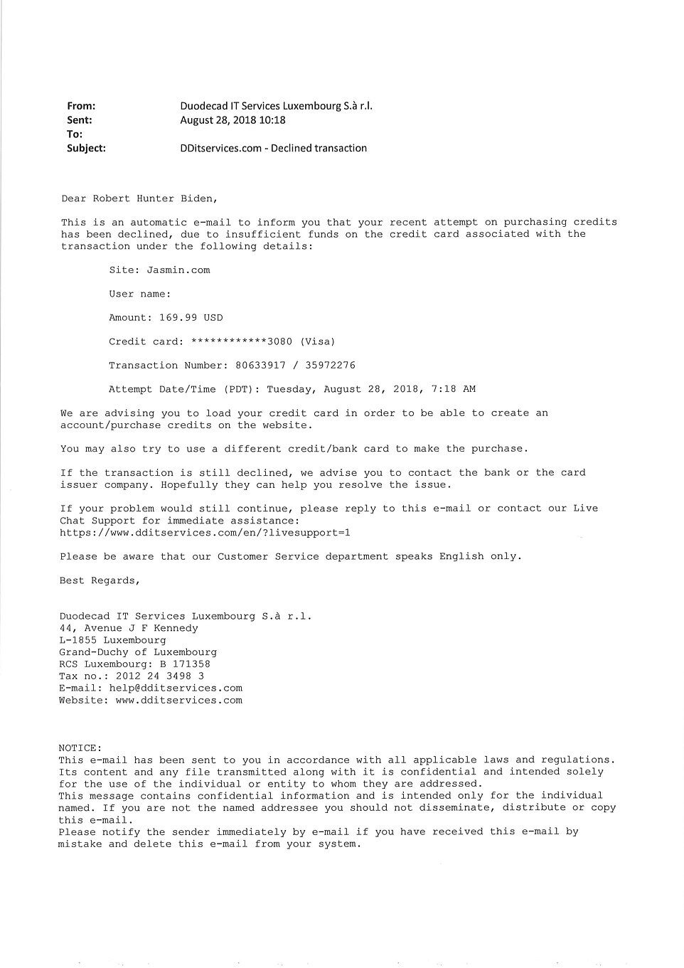 Click to enlarge hunter biden porn site letter