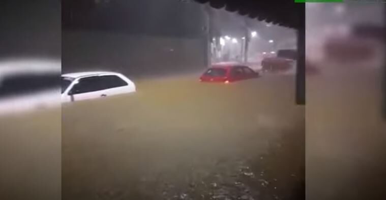 Flooding in Sanhara, Brazil
