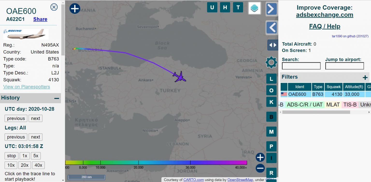 Click to enlarge omni air us mercenary transport bulgaria to Iraq