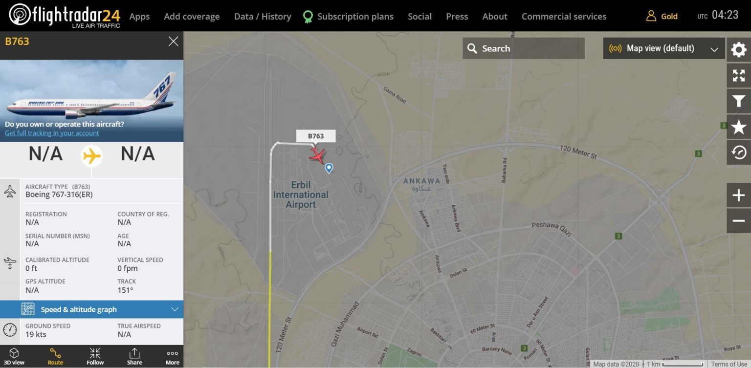 Click to enlarge omni air mercenary transport us military Erbil to malta