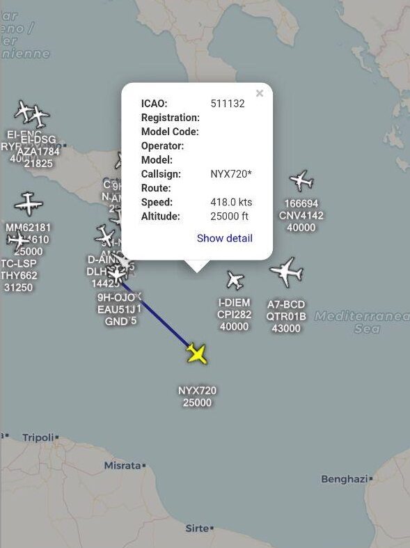 Click to enlarge Estonian Nyx Air mercenary transport military