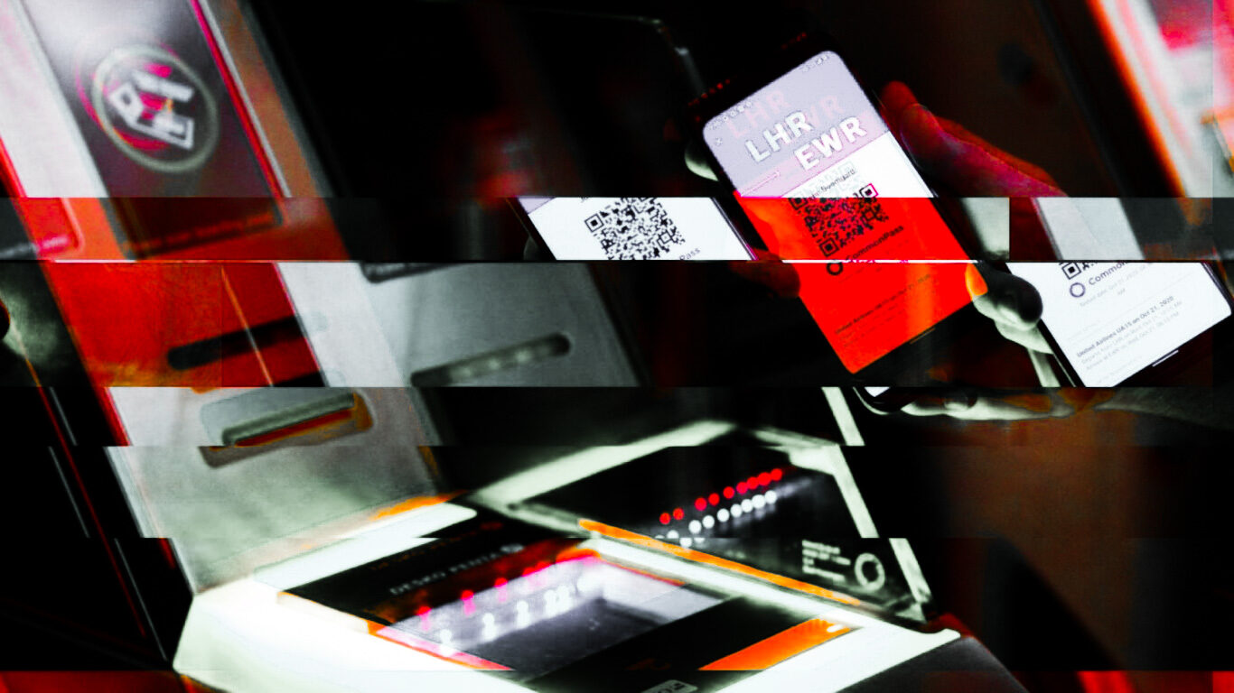 Click to enlarge The CommonPass generated QR code