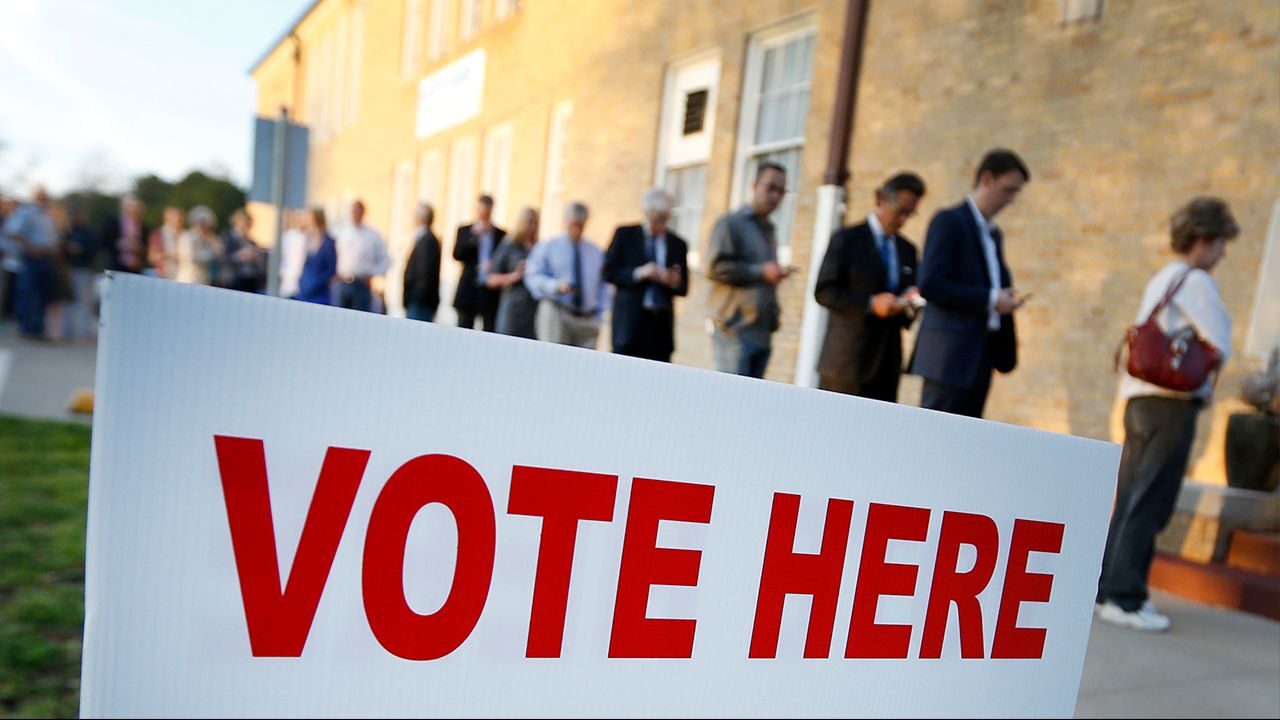 vote here sign