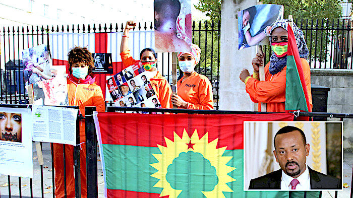 Click to enlarge Ethiopian protest London