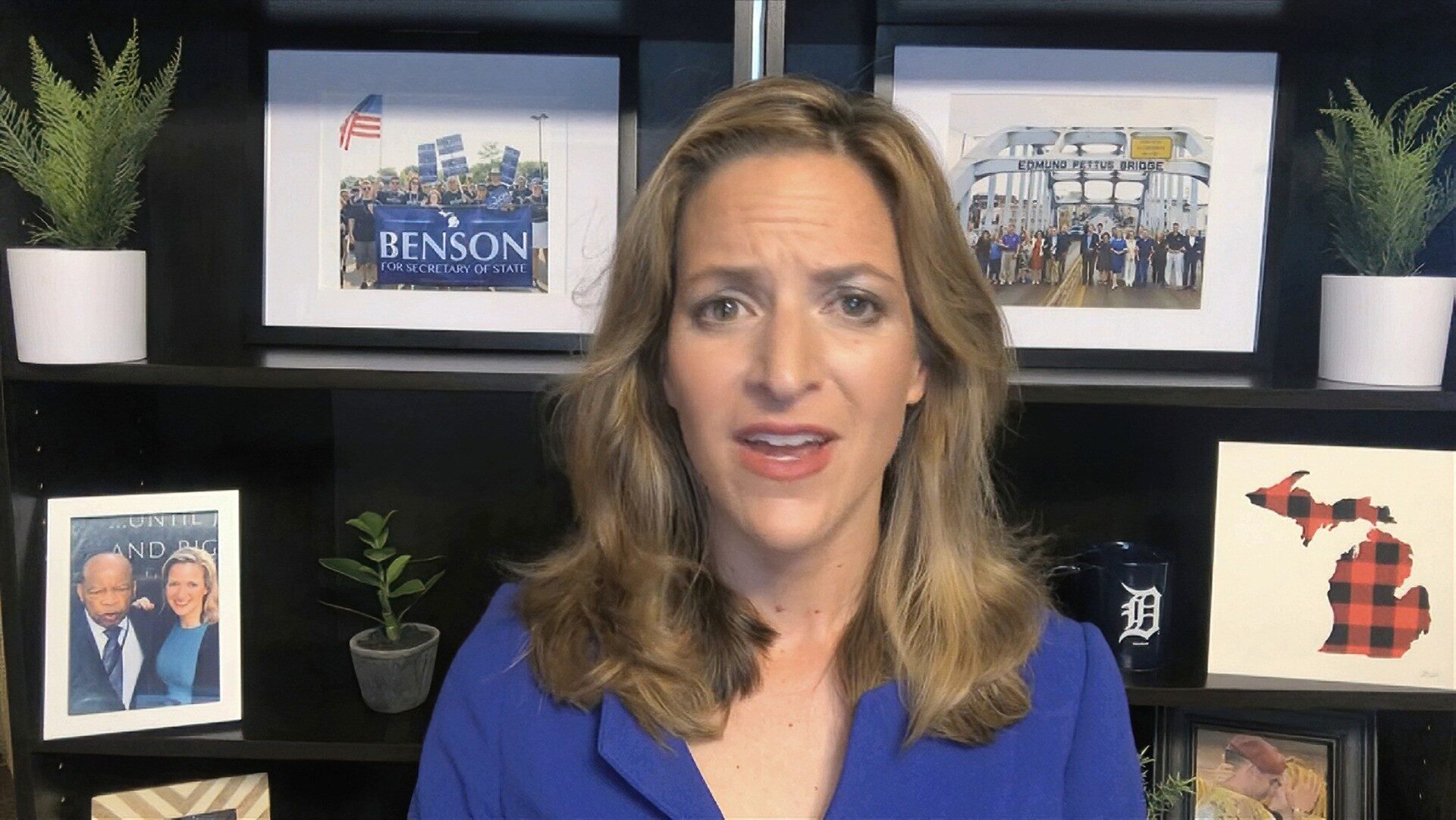 Click to enlarge Michigan Secretary of State Jocelyn Benson
