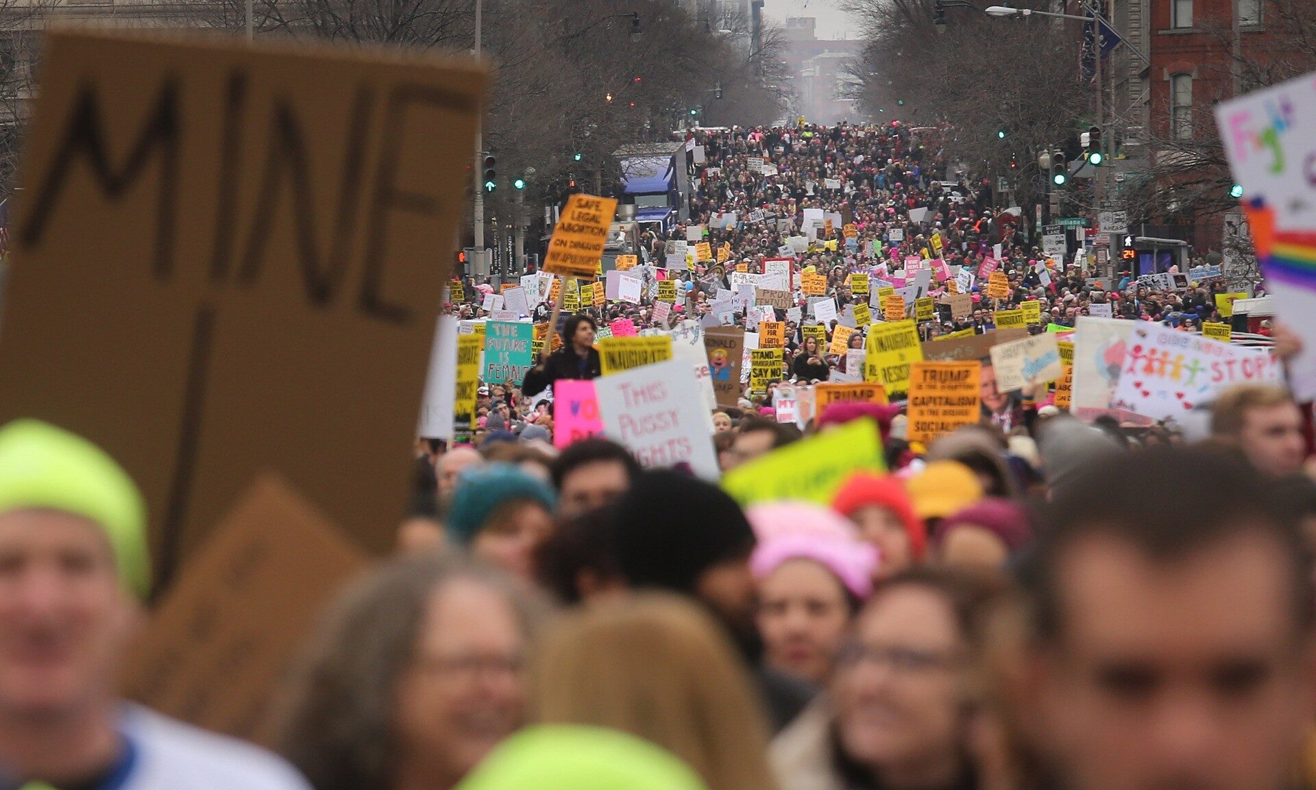 anti trump protest washington womens march
